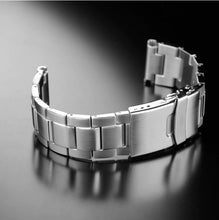 Load image into Gallery viewer, Super engineered Oyster strap for all Seiko Divers watches - 6309 7002 7S26 SKX007 SKX009 -- fits 22mm Seiko watches. With fat spring bars