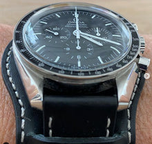 Load image into Gallery viewer, Handmade leather bund strap for Omega Speedmaster