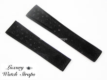 Load image into Gallery viewer, soft leather watch strap 22mm black