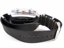Load image into Gallery viewer, Superb Hand Made Leather brown NATO® watch strap for Tag Heuer Monaco Watch 22mm. Beautiful supple leather.