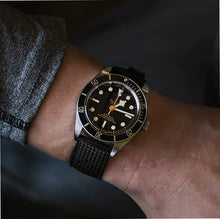 Load image into Gallery viewer, Ultimate High Grade Silicone Blue, Black, Orange Rubber Watch Strap 18mm 20mm 22mm