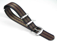 Load image into Gallery viewer, Premium Dense Twill NATO® strap for Tag Heuer Formula One Aqua-Racer Monaco Carrera 20mm 22mm