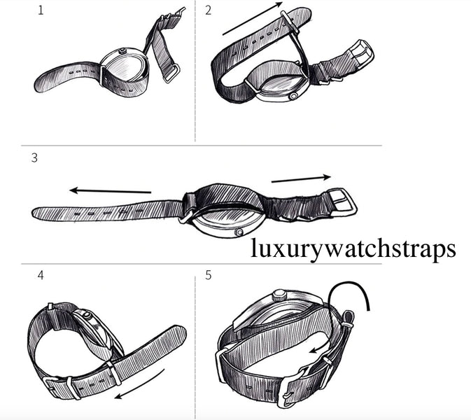 How to attach and tie your NATO strap.