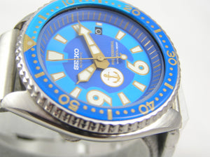 Stunning Vintage NSeiko 7002 Naval Anchor Watch Mod Fully Serviced