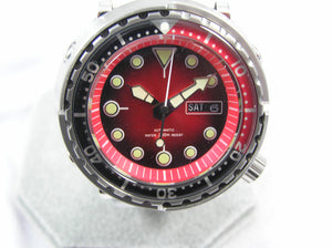 Brand New Sterile Dial Tuna Can Watch with Seiko NH35 Automatic Movement C3 Lume
