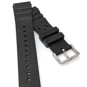 Seiko Flat Vent Rubber Watch strap 20mm 22mm