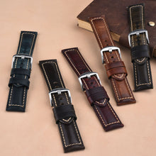 Load image into Gallery viewer, Soft Breathable Leather Oiled Watch Straps - Different Colours Size for ALL Luxury Watches
