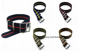 Custom made ultimate refined cross weave™ watch strap for Citizen Ecodrive Watch 22mm