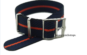Custom made ultimate refined cross weave™ watch strap for Citizen Ecodrive Watch 22mm