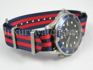 premium seatbelt nylon nato watch strap on omega seamaster