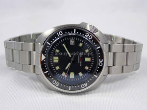 Stunning Captain Willard "Apocalypse Now" Vietnam Era Seiko 6105 HOMAGE watch. NH35 Movement. Stainless Steel Bracelet.