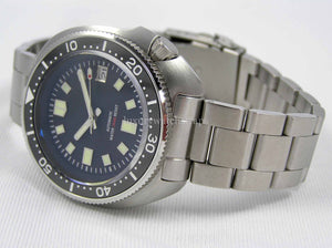 Stunning Captain Willard "Apocalypse Now" Vietnam Era Seiko 6105 HOMAGE watch. NH35 Movement. Stainless Steel Bracelet.