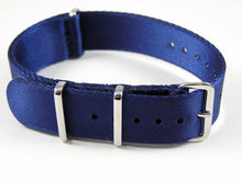 Load image into Gallery viewer, Dense Twill Premium NATO watch strap for ALL 20mm watches blue
