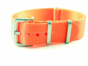 Ultimate Dense Twill™ NATO® strap for Omega Planet Ocean Watch 22mm Orange