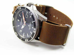 Leather NATO® watch strap for Citizen Watch