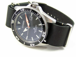 Leather NATO® watch strap for Citizen Watch