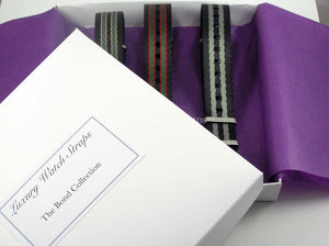 GIFT PACKS 3 x Ultimate James Bond 007 Premium Dense Twill NATO® watch straps for ALL 20mm watches. Diff colours available