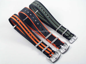 GIFT PACKS 3 x Ultimate James Bond 007 Premium Dense Twill NATO® watch straps for ALL 20mm watches. Diff colours available