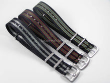 Load image into Gallery viewer, GIFT PACKS 3 x Ultimate James Bond 007 Premium Dense Twill NATO® watch straps for ALL 20mm watches. Diff colours available
