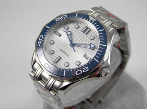 STUNNING STERILE WAVE DIAL SEAMASTER WATCH WITH NH35 FULLY AUTOMATIC MOVEMENT