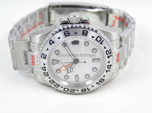 Explorer GMT Watch Sterile Dial fully automatic movement with GMT function stainless steel bracelet