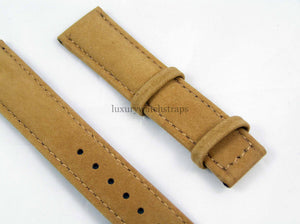 Soft leather tan strap for all 20mm watches fits Omega, Rolex, Breitling, Longines