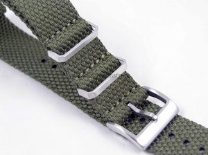 Green brand New Hemp NATO watch strap. Strong, sustainable, soft, 100% Vegan. 20mm 22mm