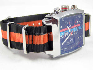 Superb Nato® watch strap for Tag Heuer Monaco watch