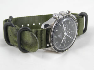 green black PVD G10 Zulu nato watch strap