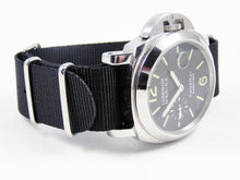 Load image into Gallery viewer, black nylon nato watch strap 22mm 24mm

