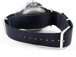 black nylon nato watch strap 22mm 24mm