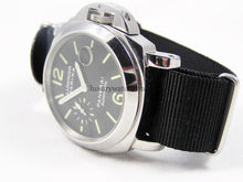 Load image into Gallery viewer, black nylon nato watch strap 22mm 24mm
