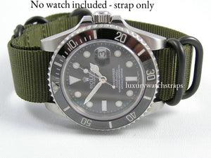 Superb ballistic nylon Zulu G10 Nato® watch strap for ALL 22mm 24mm Watches