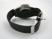Load image into Gallery viewer, Black Leather NATO® watch strap for Breitling
