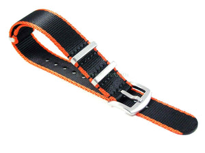 Premium Dense Twill NATO®  strap for Tag Heuer Formula One Aqua-Racer Monaco Carrera 20mm 22mm