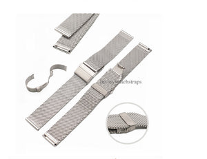 Superior steel Milanese mesh bracelet strap for all 16mm watches