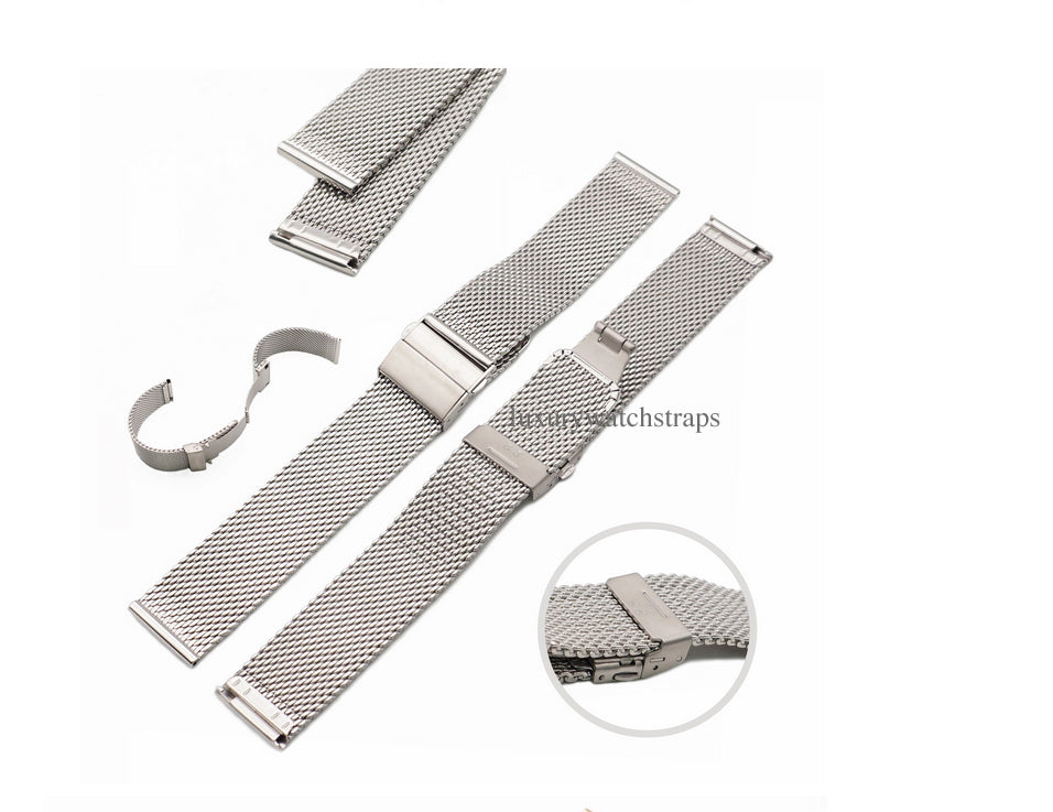 Superior steel Milanese mesh bracelet strap for all 16mm watches