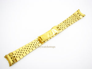 Solid Stainless Steel Jubilee watch Strap for Rolex Submariner - Gold