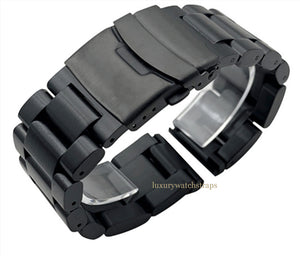 Ultimate Black PVD Heavy Stainless Steel Bracelet Strap for Panerai Watch