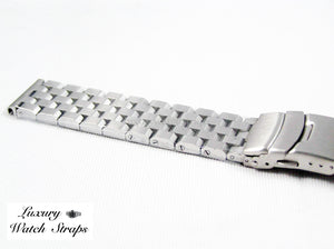 Ultimate stainless steel heavy bracelet strap for Omega Seamaster Planet Ocean Speedmaster 20mm 22mm. Screws not pins.