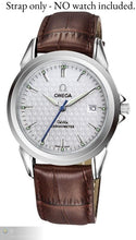 Load image into Gallery viewer, brown leather brown stitching leather deployment watch strap for Longines watch
