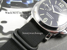 Load image into Gallery viewer, black Superb ballistic nylon Zulu G10 Nato® watch strap for Panerai RXW PAM 22mm 24mm Watch
