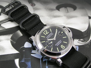 black Superb ballistic nylon Zulu G10 Nato® watch strap for Panerai RXW PAM 22mm 24mm Watch