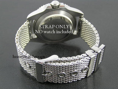 steel shark mesh bracelet strap for Seiko Watch