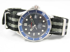 Ultimate Dense Weave NATO® Spectre Bond strap for Omega Seamaster Speedmaster Planet Ocean 20mm