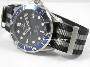 Ultimate Dense Weave NATO® Spectre Bond strap for Omega Seamaster Speedmaster Planet Ocean 20mm