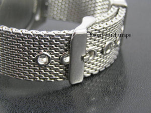 Steel shark mesh bracelet strap for Rolex Watch