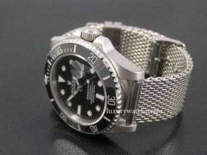 Steel shark mesh bracelet strap for Rolex Watch