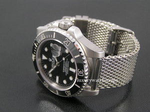 steel shark mesh bracelet strap for Seiko Watch