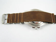 Load image into Gallery viewer, Brown leather NATO watch strap for all watches
